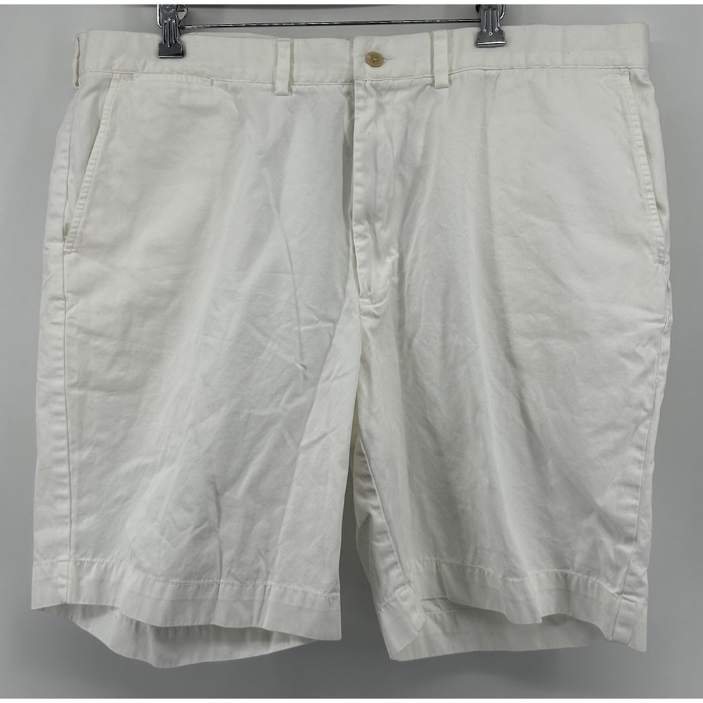 Polo Ralph Lauren Flat Front Cotton Shorts White Men's Size 40